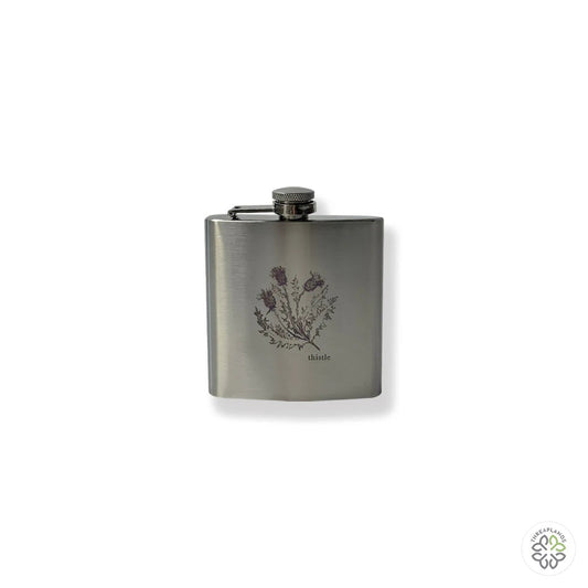 Couthie Thistle Ss 6Oz Hip Flask [optimised-1040-watermarked]