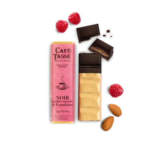 Cafe Tasse - Noir Praline amande & Framboise (43g)