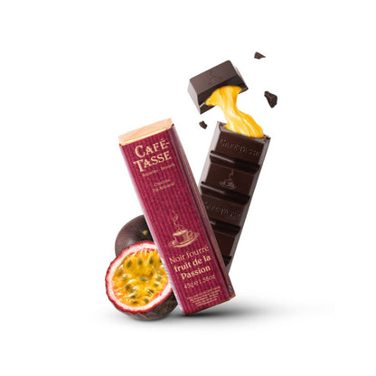 Cafe Tasse - Noir Fourre fruit de la passion (43g)