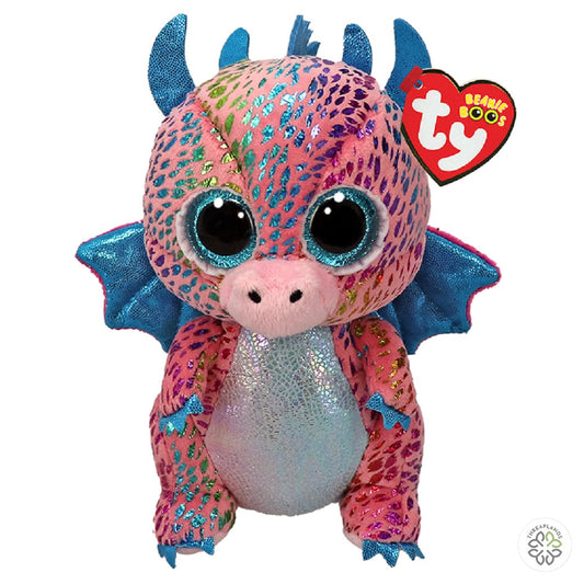 Ty Beanie Boo - Flint Dragon - Regular - Threaplands [optimised-1040-watermarked]