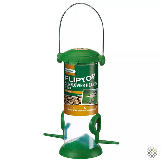 Gardman Flip Top Sunflower Hearts Feeder - Threaplands [optimised-1040-watermarked]