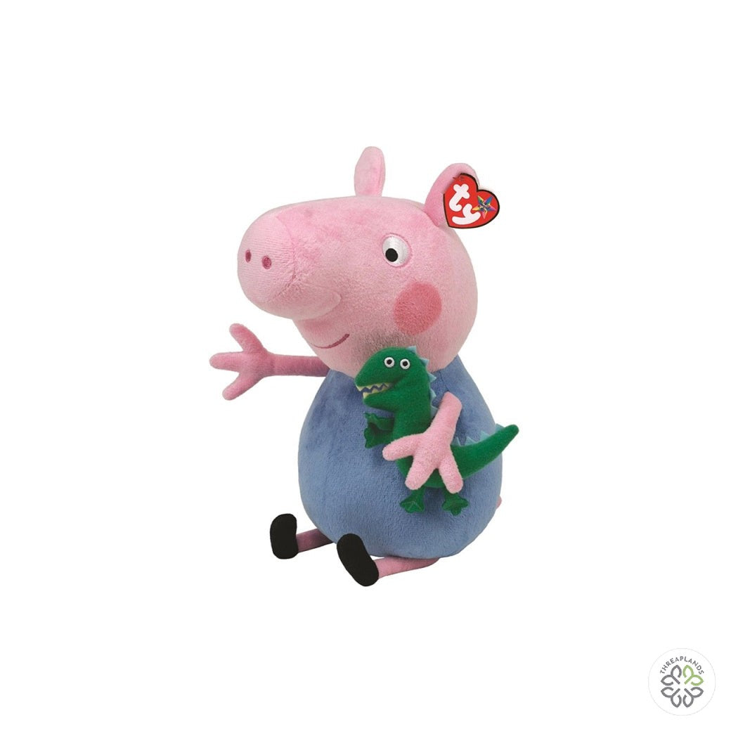 Ty Beanie Babies - Peppa Pig - George Pig - Threaplands [optimised-1040-watermarked]