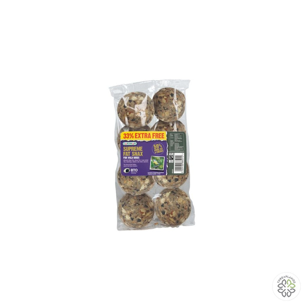 Gardman Supreme Suet Balls 6 Pack (33% extra FREE) [optimised-1040-watermarked]