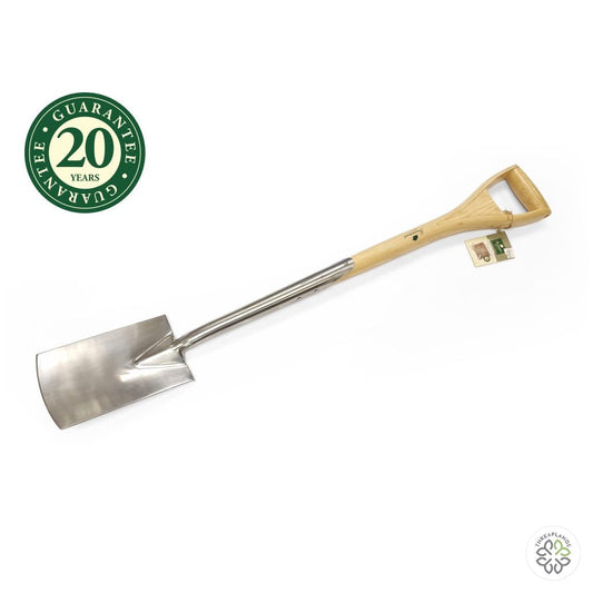 Greenman Ash Stainless Steel Border Spade - Threaplands [optimised-1040-watermarked]