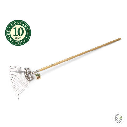 Greenman Ash Stainless Steel Lawn Rake - Threaplands [optimised-1040-watermarked]