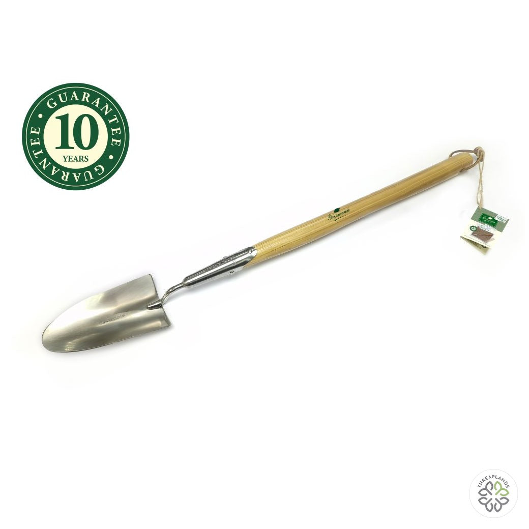 Greenman Mid Handled Stainless Steel Trowel - Threaplands [optimised-1040-watermarked]