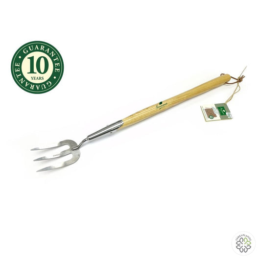 Greenman Mid Handled Stainless Steel Weed Fork - Threaplands [optimised-1040-watermarked]