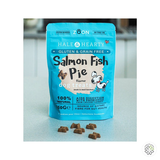 Hale & Hearty Salmon Fish Pie Grain Free Treats 150g - Threaplands [optimised-1040-watermarked]