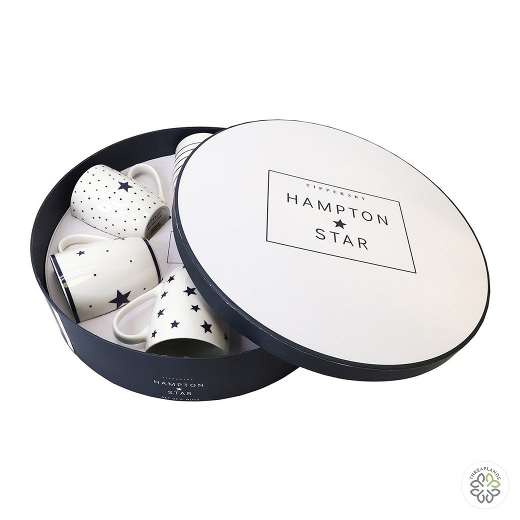 Hampton star Set 6 Mugs in Hat Box - Threaplands [optimised-1040-watermarked]