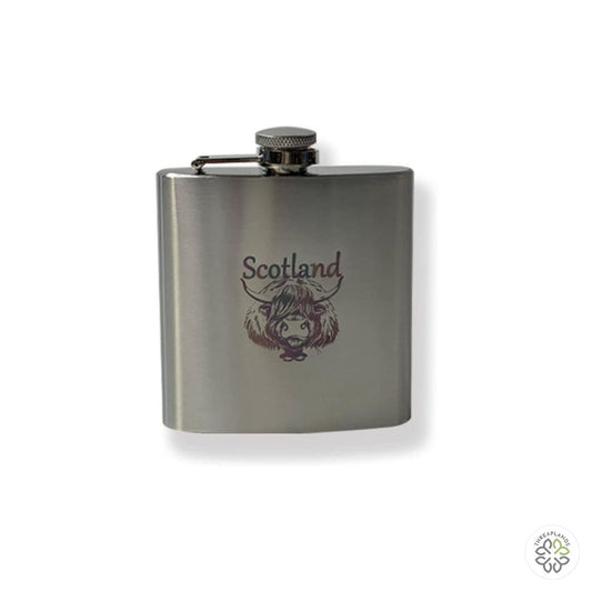 Highland Cow Scotland 6Oz Hip Flask [optimised-1040-watermarked]
