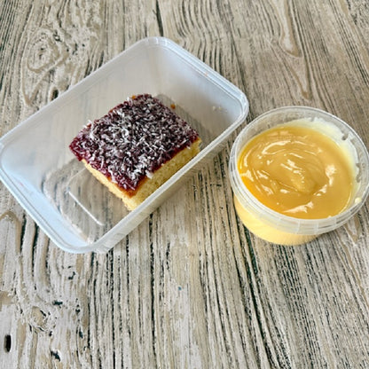 Christmas Day Jam & Coconut Sponge Pudding