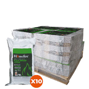 Homefire Kiln Dried Hardwood Logs pallet deal (approximately 0.6m3) - 10 Large Handy Bags (60 Ltr)