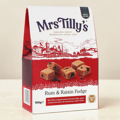 Mrs Tilly's Rum and Raisin Fudge 150g