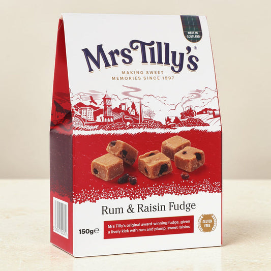 Mrs Tilly's Rum and Raisin Fudge 150g