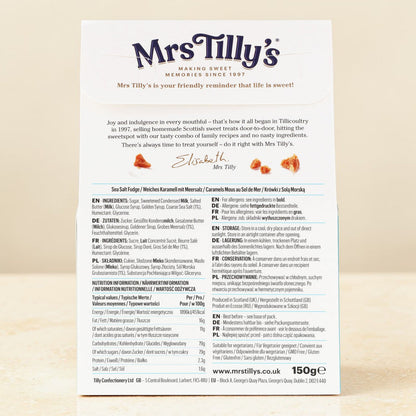Mrs Tilly's Sea Salt Fudge 150g
