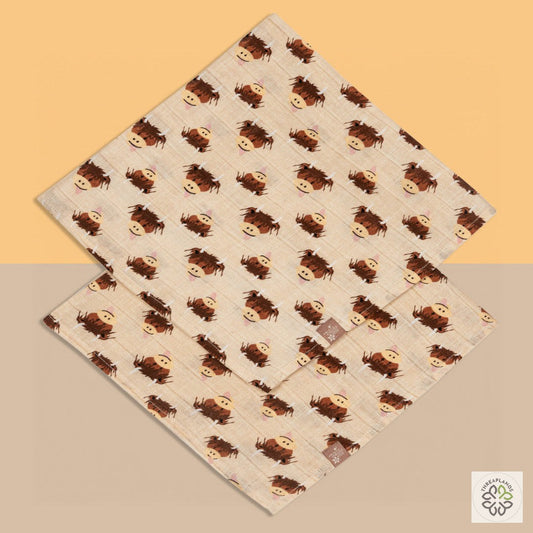 Blade & Rose- Neutral Hamish 2pk Muslin Squares One Size [optimised-1040-watermarked]