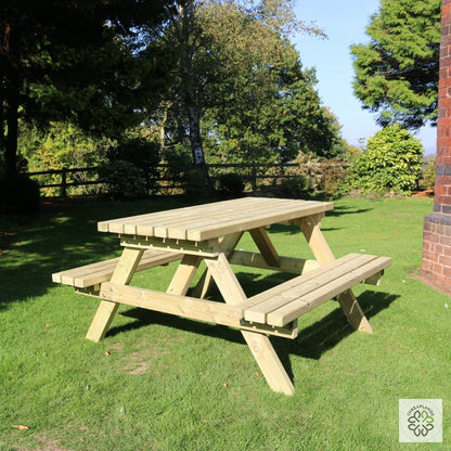 Deluxe A-Frame Picnic Table 180cm [optimised-1040-watermarked]