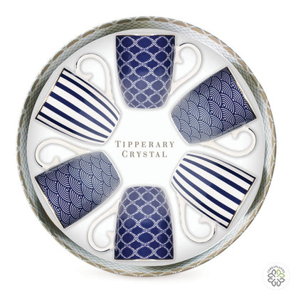 Set 6 Blue Stripe, Net And Rainbow Mug - Threaplands [optimised-1040-watermarked]