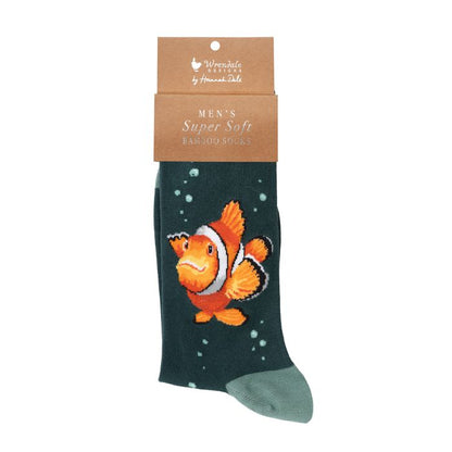 Wrendale Clown Fish Mens Socks Clowning Around