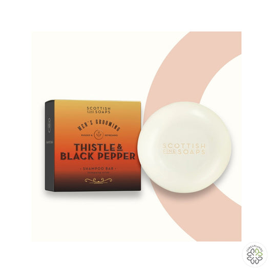 Thistle & Black Pepper Shampoo Bar 100g - Threaplands [optimised-1040-watermarked]