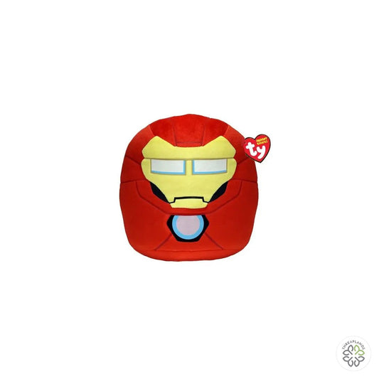 Ty Squishy Beanies - Marvel - Iron Man - 10" - Threaplands [optimised-1040-watermarked]