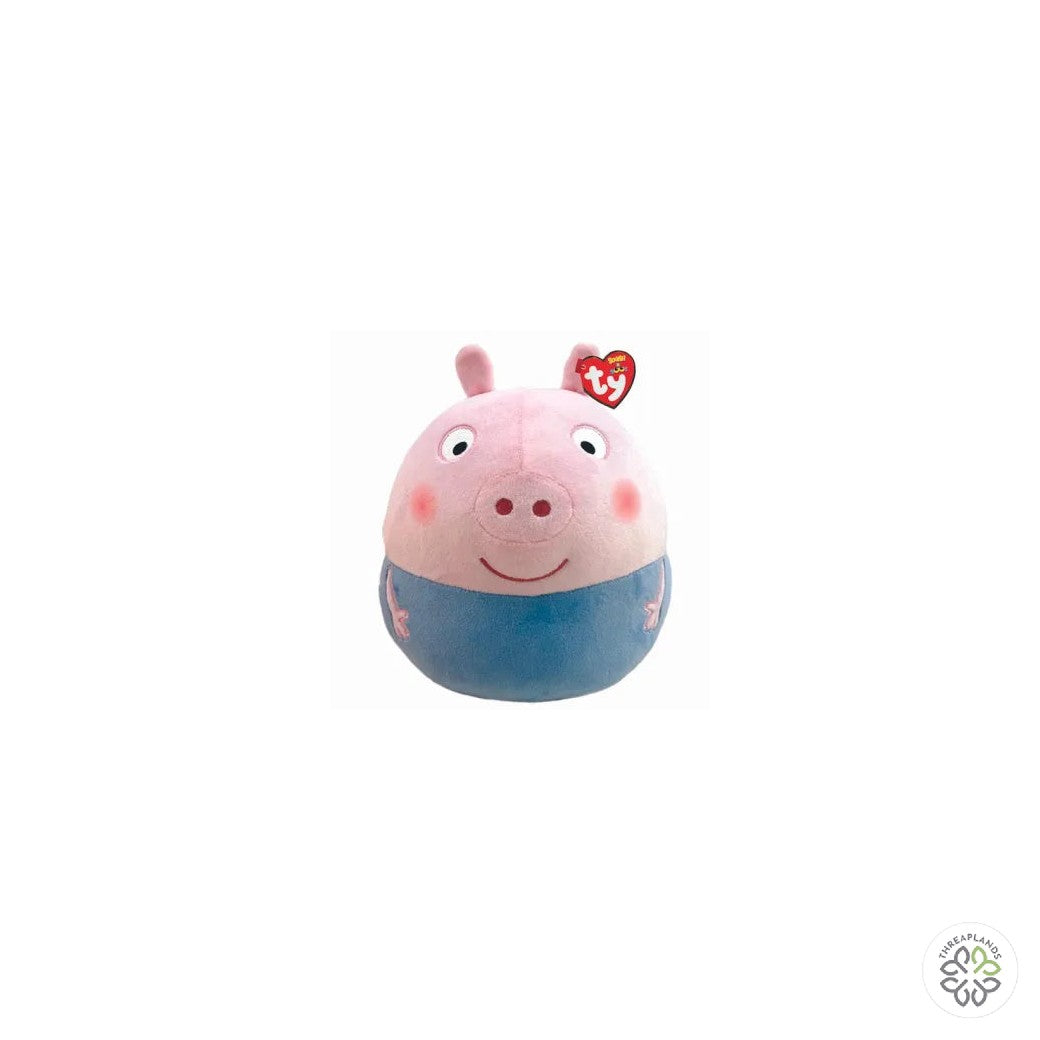 Ty Squishy Beanies - Peppa Pig - George Pig - 10" [optimised-1040-watermarked]