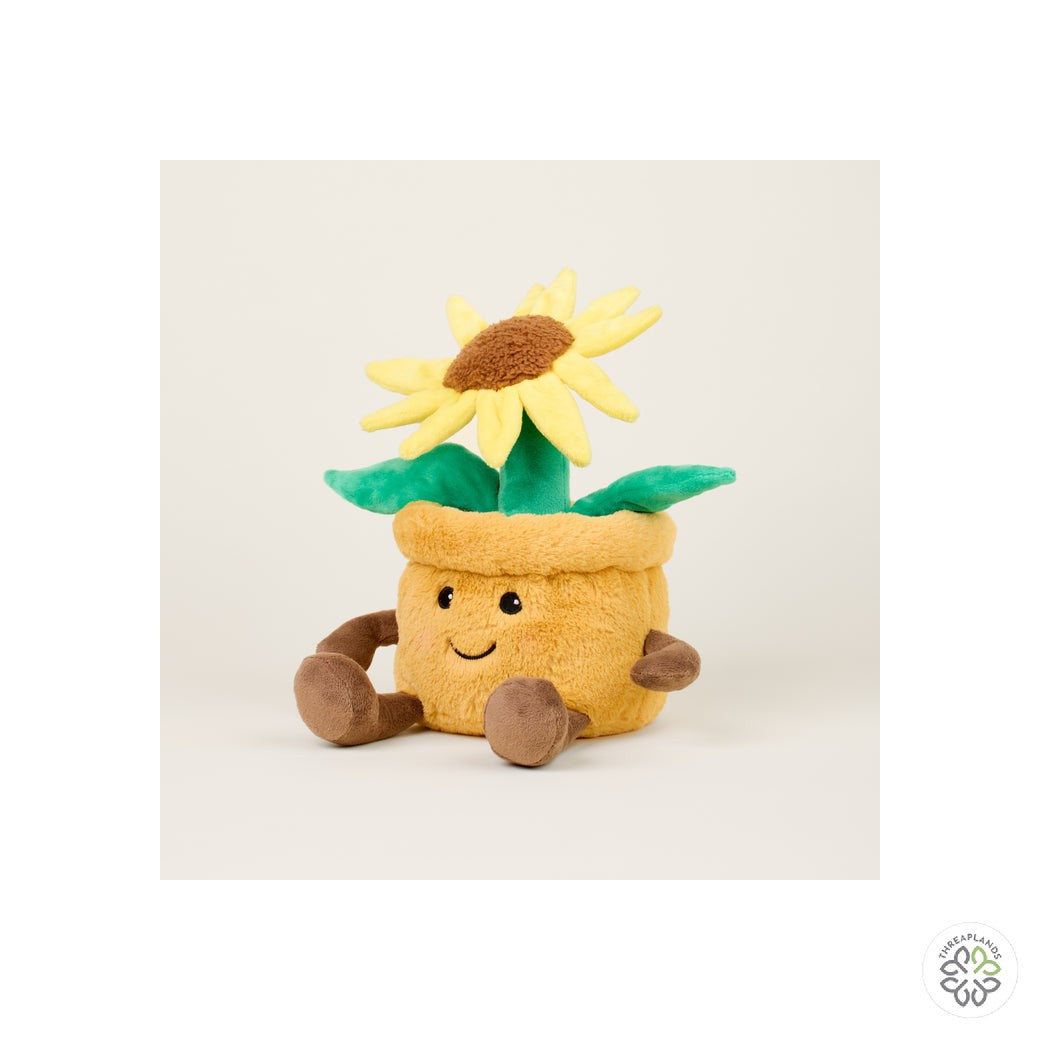 Warmies  Plush Yellow Flower Pot Microwavable [optimised-1040-watermarked]