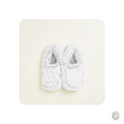 Warmies  Slippers Marshmallow Grey Microwavable [optimised-1040-watermarked]