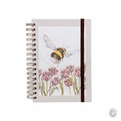 Wrendale A5 Bee Notebook - Flight of the Bumblebee - Threaplands [optimised-1040-watermarked]