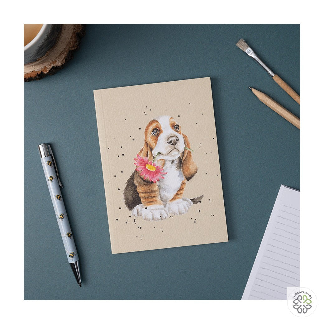 Wrendale A5 Dog Notebook - Just for You - Threaplands [optimised-1040-watermarked]