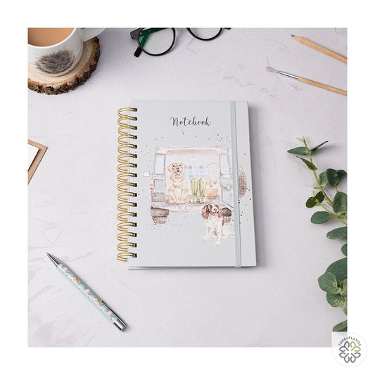 Wrendale A5 Dog Notebook - Paws for a Picnic [optimised-1040-watermarked]