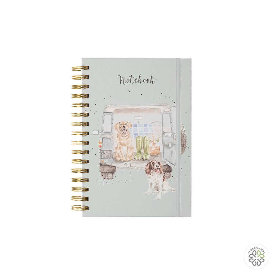 Wrendale A5 Dog Notebook - Paws for a Picnic [optimised-1040-watermarked]