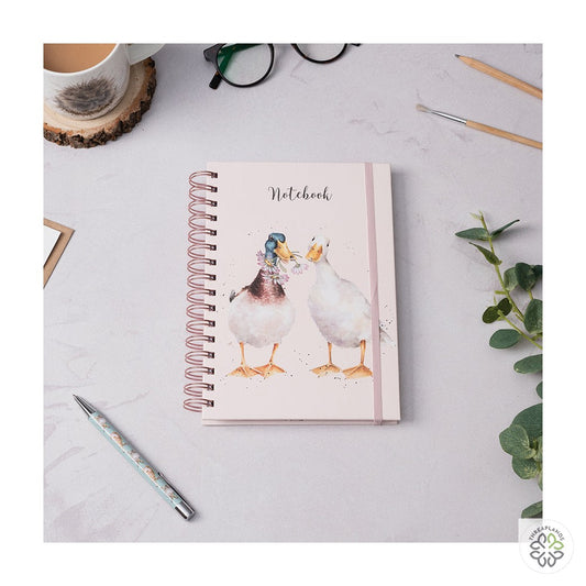 Wrendale A5 Duck Notebook - Not a Daisy Goes By [optimised-1040-watermarked]