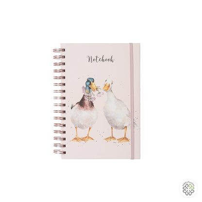 Wrendale A5 Duck Notebook - Not a Daisy Goes By [optimised-1040-watermarked]