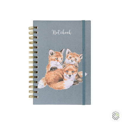 Wrendale A5 Fox Notebook - Snug as a Cub - Threaplands [optimised-1040-watermarked]
