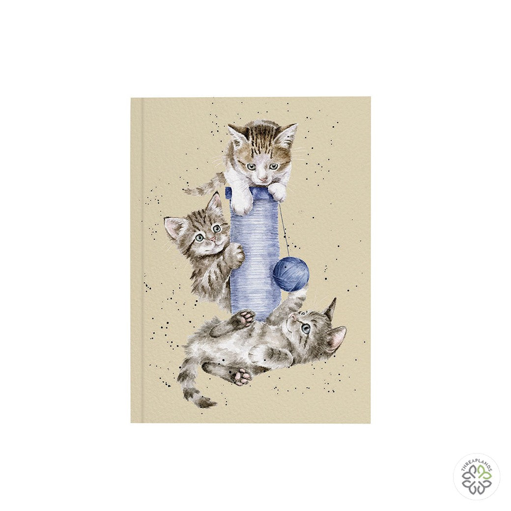 Wrendale A6 Cat Notebook - Three's a Crowd [optimised-1040-watermarked]