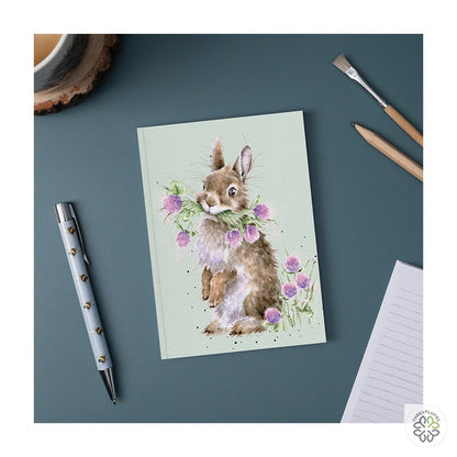 Wrendale A6 Rabbit Notebook - Head Clover Heels - Threaplands [optimised-1040-watermarked]