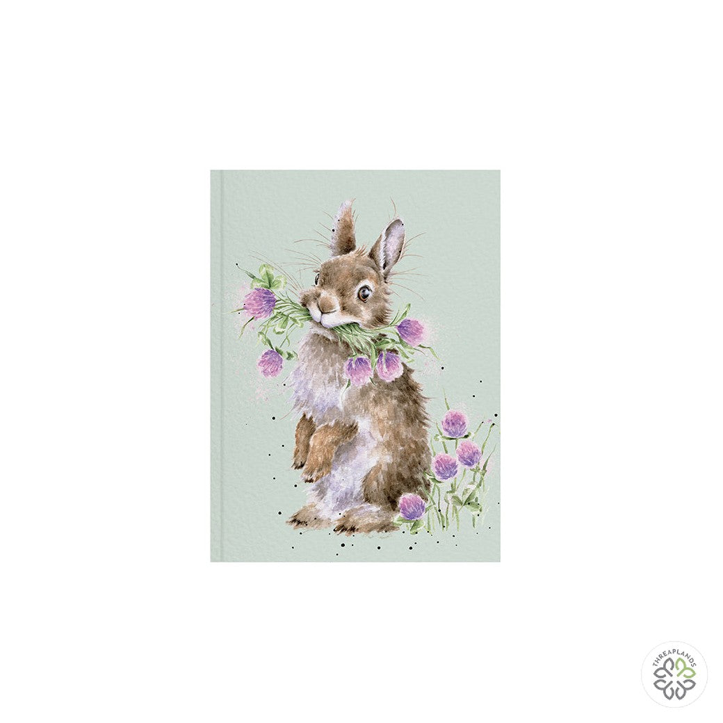 Wrendale A6 Rabbit Notebook - Head Clover Heels - Threaplands [optimised-1040-watermarked]