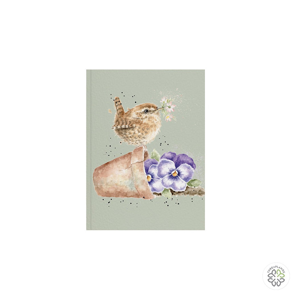 Wrendale A6 Wren Notebook - Pottering About - Threaplands [optimised-1040-watermarked]
