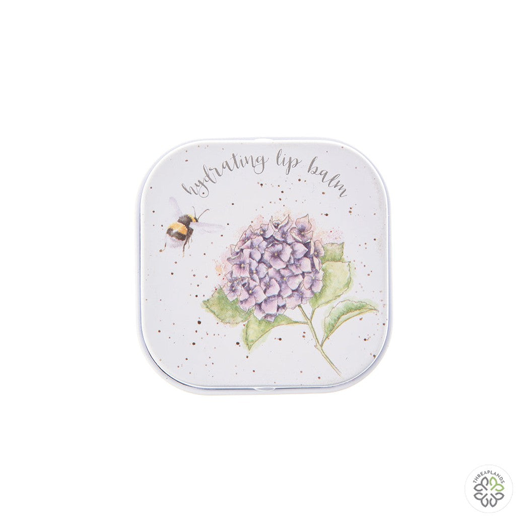 Wrendale Bee Lip Balm - Hydrangea (Blue) - Threaplands [optimised-1040-watermarked]