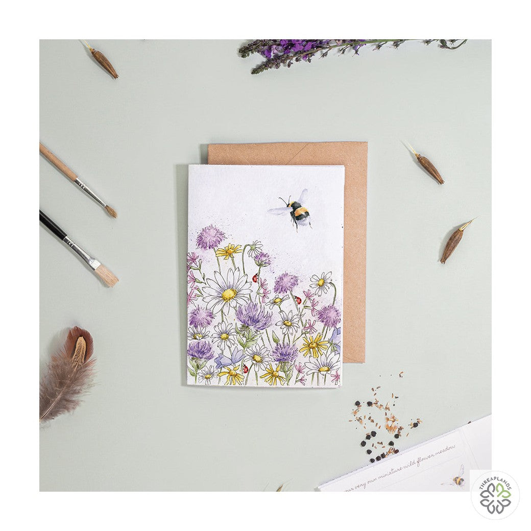 Wrendale Bee Seed Card - Just Bee-Cause [optimised-1040-watermarked]