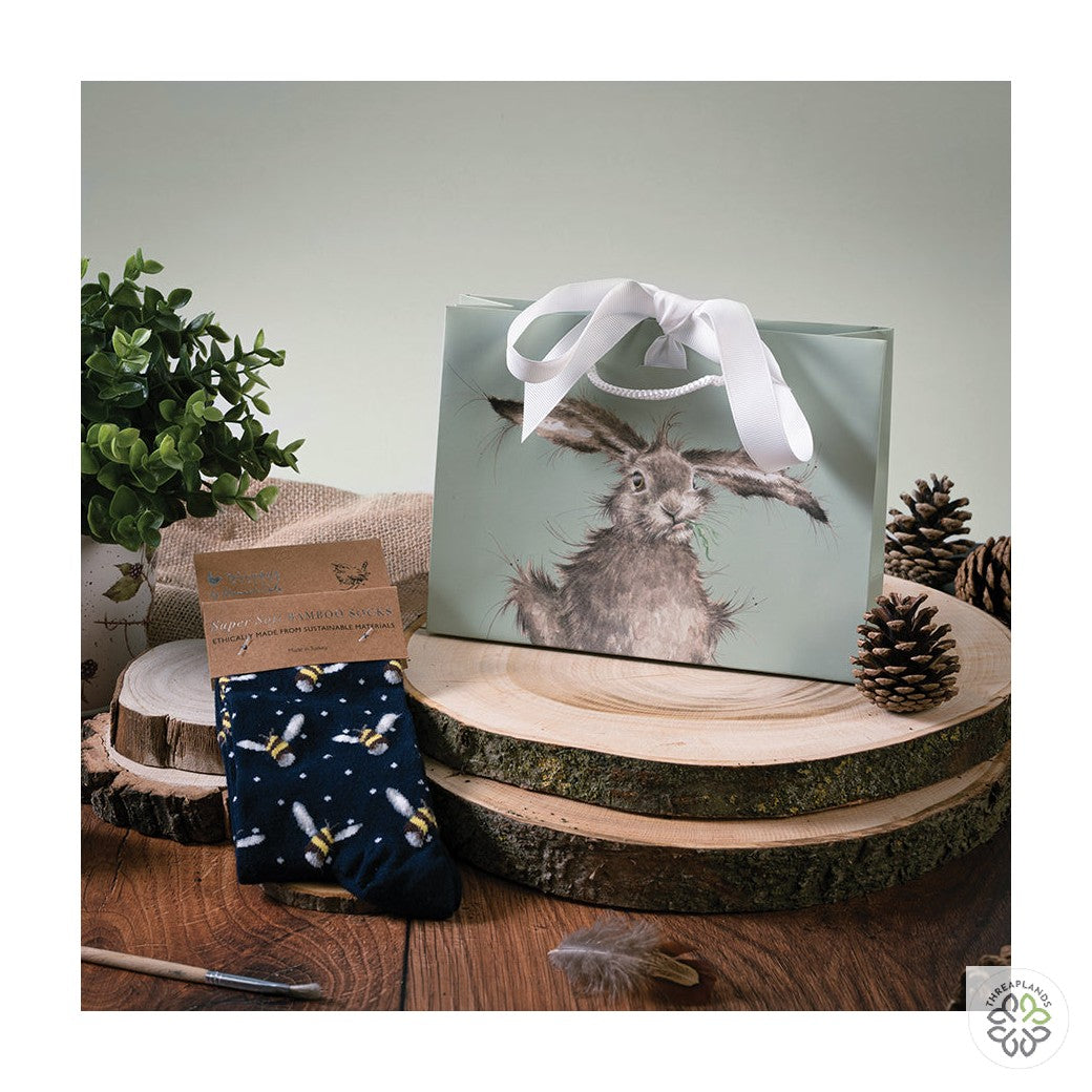 Wrendale Bee Sock - Busy Bee [optimised-1040-watermarked]