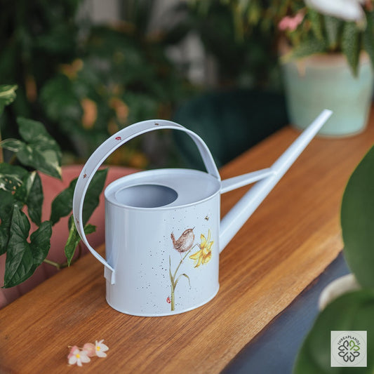 Wrendale Bird Indoor Watering Can - Pottering About [optimised-1040-watermarked]
