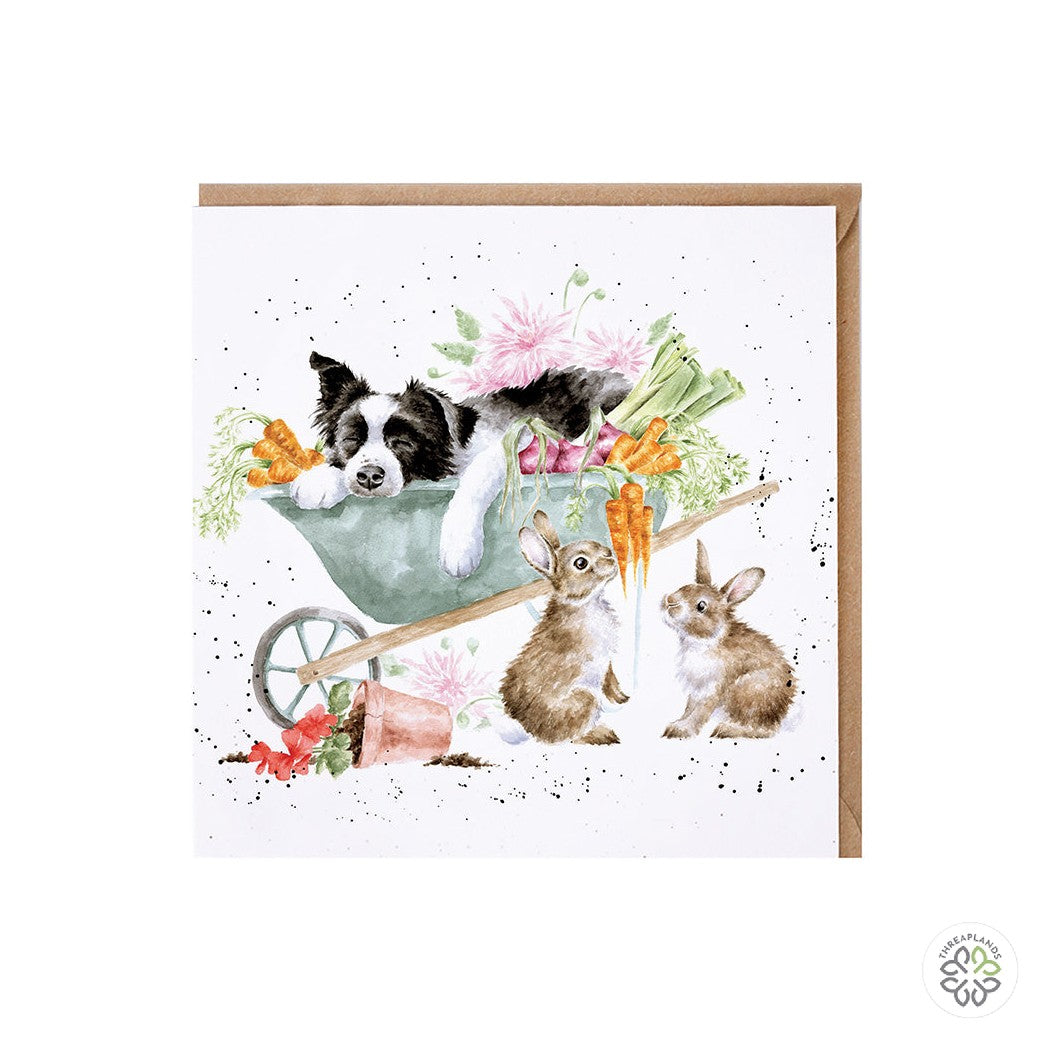 Wrendale Card - Sleeping on the Job - Threaplands [optimised-1040-watermarked]