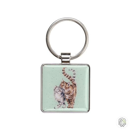 Wrendale Cat Keyring - Feline Good - Threaplands [optimised-1040-watermarked]