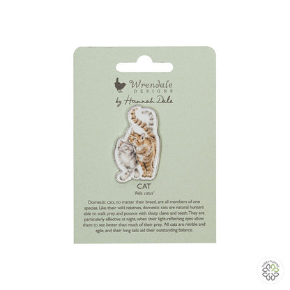 Wrendale Cat Pin Badge - Feline Good [optimised-1040-watermarked]