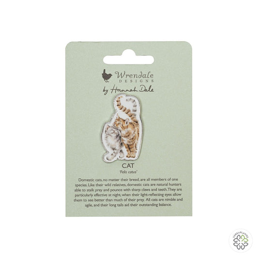 Wrendale Cat Pin Badge - Feline Good [optimised-1040-watermarked]