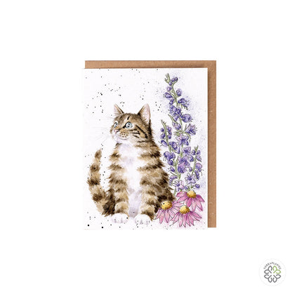 Wrendale Cat Seed Card - Whiskers & Wildflowers [optimised-1040-watermarked]