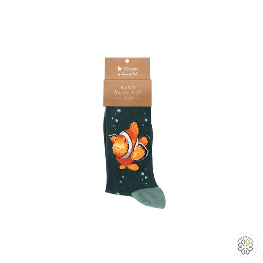 Wrendale Clown Fish Mens Socks Clowning Around [optimised-1040-watermarked]
