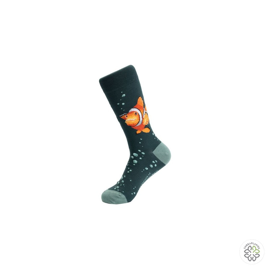 Wrendale Clown Fish Mens Socks Clowning Around [optimised-1040-watermarked]